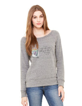 Load image into Gallery viewer, Ladies Sponge Fleece 7oz Wide Neck Sweatshirt 2024