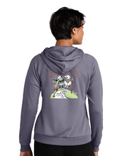 Load image into Gallery viewer, Allmade Women's Organic CVC Fleece Full-Zip Hoodie Reverse Print 2026