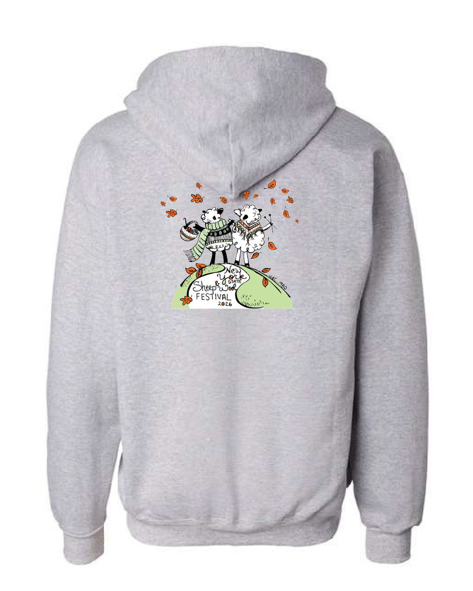 Unisex Ultimate Cotton® Full-Zip Hooded Sweatshirt - Reverse Print