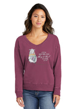 Load image into Gallery viewer, V-neck Sweatshirt Ladies Beach Wash® ‘24