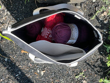 Load image into Gallery viewer, Tote Bag 2022 ZipperTop Black, 2 Outside Pockets, Inside hanging pocket - FEW LEFT