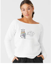 Load image into Gallery viewer, Ladies Sponge Fleece 7oz Wide Neck Sweatshirt 2024
