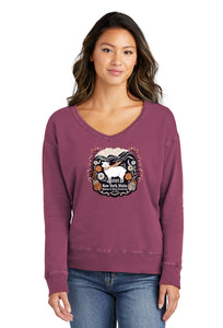 V-neck Sweatshirt Ladies Beach Wash® ‘25