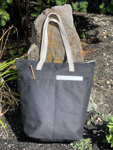 Load image into Gallery viewer, Tote Bag 2022 ZipperTop Black, 2 Outside Pockets, Inside hanging pocket - FEW LEFT
